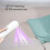 Varita UV 380mAh ABS Luz ultravioleta compacta 6