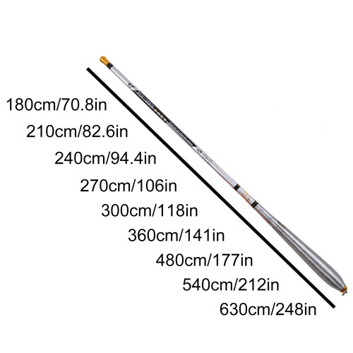 1,8 m Teleskop-Angelrute - 29 g Silber 1
