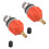 2er-Pack orangefarbener Luftpumpen-Adapter, 8,33,33,3 cm Ventil 15
