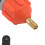 2er-Pack orangefarbener Luftpumpen-Adapter, 8,33,33,3 cm Ventil 9