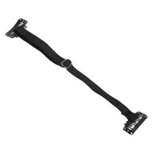 Facelift-Band, 4 Stück, verstellbares Nylon-Band, Schwarz