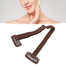 4er-Set Facelift-Band mit Haarclip, verstellbar, elastisch, braun, Augen & Falten /
