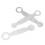 3er-Set Flute Leveling Ring Pad Set - Metall, Silber 11