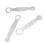 3er-Set Flute Leveling Ring Pad Set - Metall, Silber 6