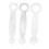 3er-Set Flute Leveling Ring Pad Set - Metall, Silber 5