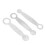 3er-Set Flute Leveling Ring Pad Set - Metall, Silber 3