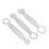 3er-Set Flute Leveling Ring Pad Set - Metall, Silber 4