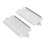 2 Stück Basisplatten für Hals- und Steg-Pickups Silber 15