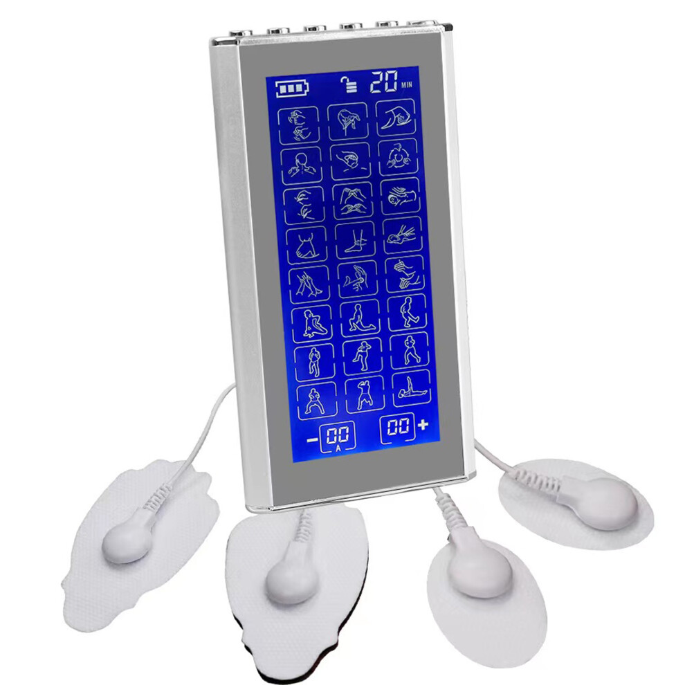 Pulse Digital Meridian Therapy Electronic Pulse Massager Machine 24 Modes Muscle Stimulator Pain Relief