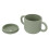 Grüner Silikon-Lernbecher mit Doppelgriffen 4,4 oz 7