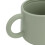 Grüner Silikon-Lernbecher mit Doppelgriffen 4,4 oz 3