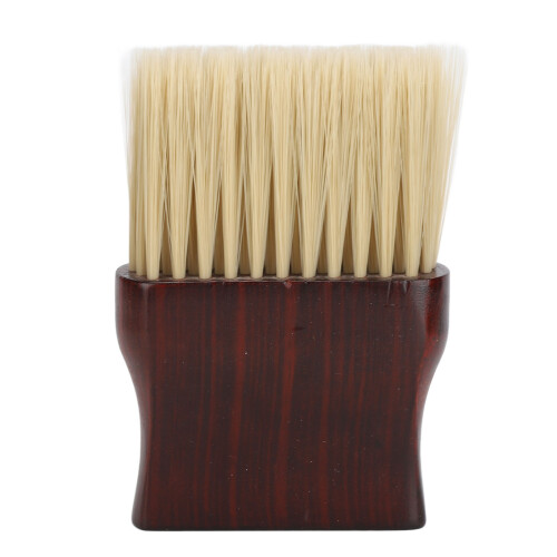 Cepillo plumero para cuello 14x9.5x3 cm Mango de madera natural 1