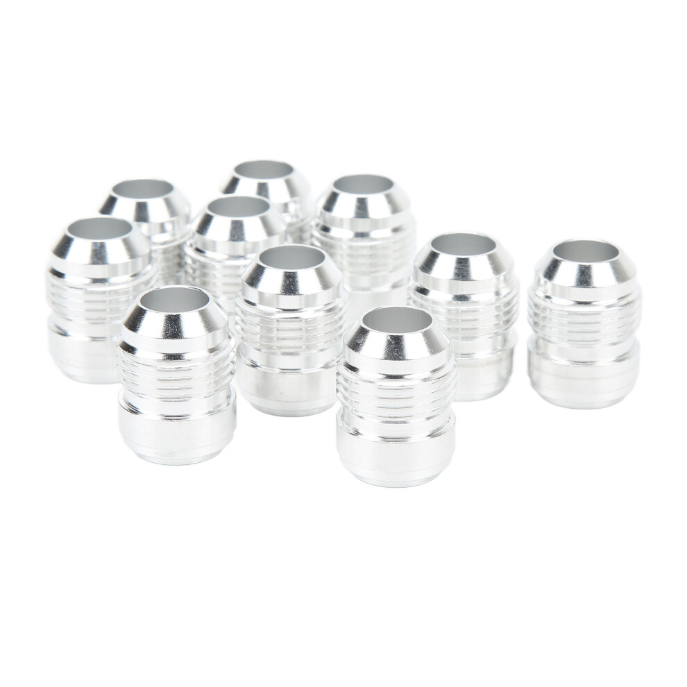 10Pcs An10 Thread Male Billet With 3/4In Diameter Male Thread Weld On Fitting Bung Universal Aluminum Male Weld Fitting Adapter 8731320727217