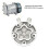 Tapa trasera de la culata AC 57009630 de aluminio 12