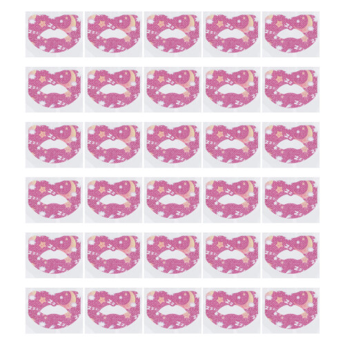 30 piezas de cinta bucal 55x40mm transparente para dormir 1