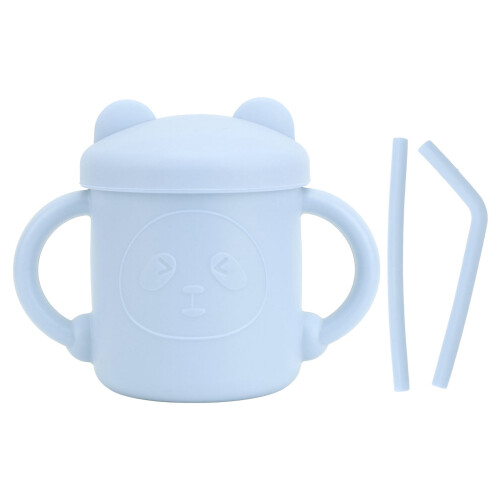 1 Stück Panda-Muster Silikon-Schnabeltasse 129 cm 1
