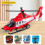 (Blue Light Helicopter)Kids Rescue Helicopter Model With Light Effects And Sound For Play Interactive 8