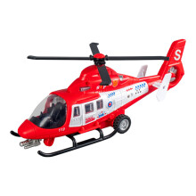 (Red Light Helicopter)Deti záchranársky vrtuľník model s osvetlením a zvukovým efektom na interaktívnu hru