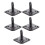5 piezas de placa de ojo de 8 mm negro SS304 para techo 1