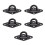 5 piezas de placa de ojo de 8 mm negro SS304 para techo 2