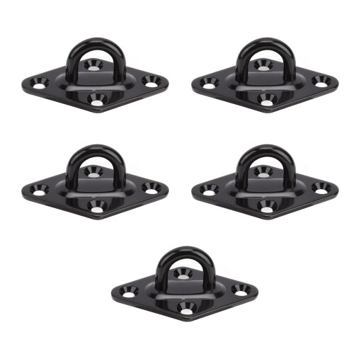 5 piezas de placa de ojo de 8 mm negro SS304 para techo 1