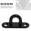 5 Stück Oval Pad-Eye-Platte Schwarz 5mm/0.20in 9