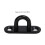 5 Stück Oval Pad-Eye-Platte Schwarz 5mm/0.20in 11