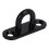 5 Stück Oval Pad-Eye-Platte Schwarz 5mm/0.20in 6