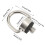 5 Stück UNC 1/4-20 silberne C-förmige Sling-Schrauben 6