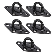 5 piezas de placa ocular gruesa de acero inoxidable 304 negro 6mm/0.24in