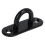 5 Stück oval Padeye-Platte 6 mm / 0,24 in Schwarz 5