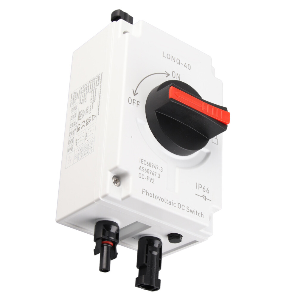 Photovoltaic Dc Isolator Solar Switch Ip66 Waterproof Insulated Switch For Solar Powered Rv 1500V Dc 32A 4P 6921320731440