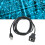 Cat5e Flush-Montage-Kabel 2 m PVC, männlich-weiblich 16