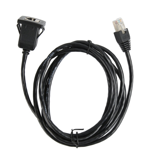 Cat5e Flush-Montage-Kabel 2 m PVC, männlich-weiblich 1