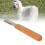 Peine de stripping para mascotas con mango de madera, acero inoxidable 13