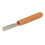 Peine de stripping para mascotas con mango de madera, acero inoxidable 16