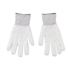 2pcs LED Glowing Gloves Cloth Skeleton Glowing Light Gloves for Dance Halloween Children XL