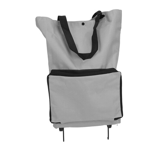 Faltbare Wagen-Tasche großes Fassungsvermögen graue Räder 1