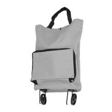 Bolsa plegable para carrito de gran capacidad gris con ruedas