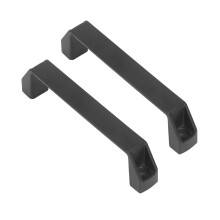 2 Stück Türziehgriff aus Aluminiumlegierung 180 mm schwarz