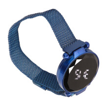 AG10 80mAh Damen-LED-Uhr Blau 40x34mm 11mm