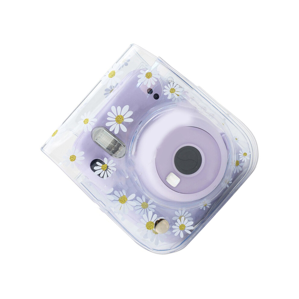 Instant Camera Bag For Mini8 9 11 Transparent Daisy Print Universal Portable Camera Bag 6931320739018