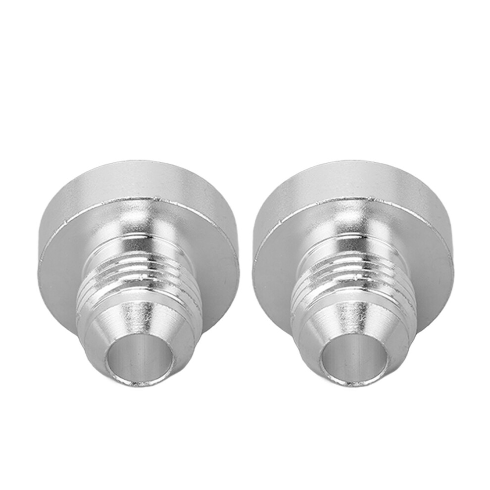 2 Pcs An6 Male Thread Billet Aluminum Alloy Universal 1/2In Male Thread Fitting For Pipe Joint 6931320739148