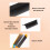 Carbonfaser Haarkamm Splint schwarz 9,2x3x3 cm 8