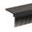 Carbonfaser Haarkamm Splint schwarz 9,2x3x3 cm 12