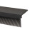 Carbonfaser Haarkamm Splint schwarz 9,2x3x3 cm 5