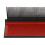 Carbonfaser Haarkamm Splint schwarz 9,2x3x3 cm 3