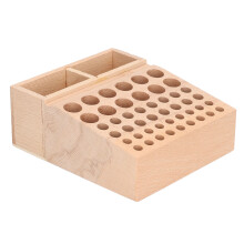 Buche Werkzeughalter 2-Gitter 46-Löcher Holzregal