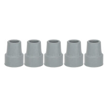 Juego de 10 puntas de goma para muleta, gris, diámetro interior de 0,7 pulgadas