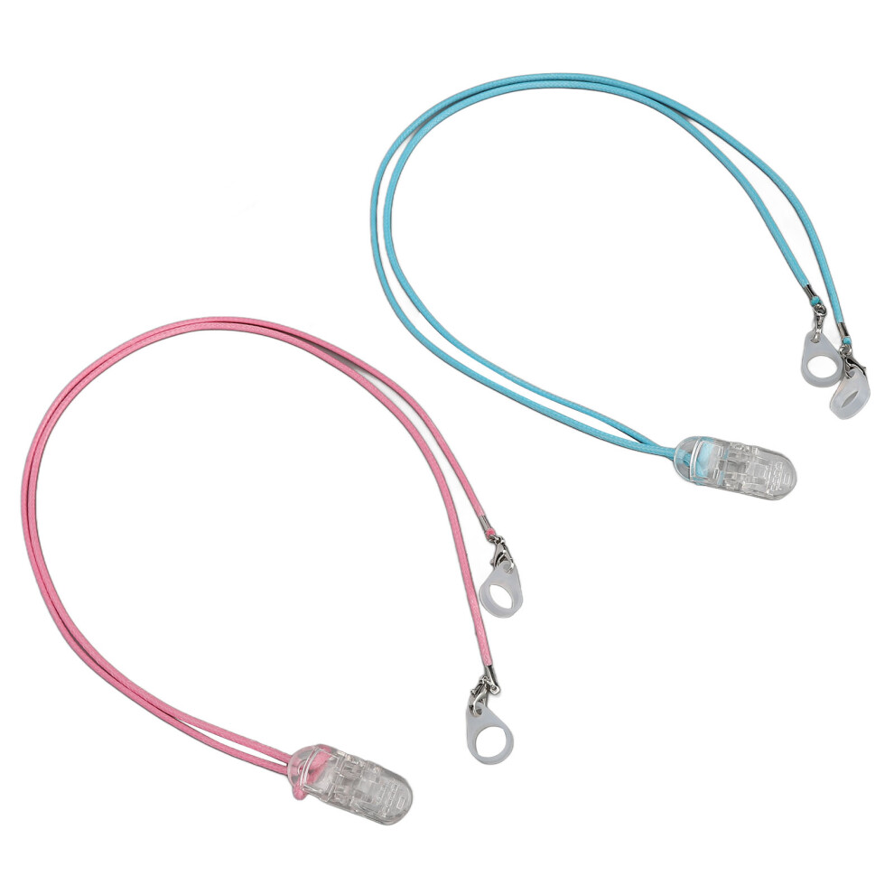 Pink/Blue Hearing Amplifier Lanyard Easy Using Practical Hearing Amplifier Clip Holder For Garden Sporting